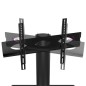vidaXL Mueble TV esquina 2 niveles para 32-70 pulgadas negro plateado vidaXL Mueble TV esquina 2 niveles para 32-70 pulgadas negro plateado
