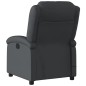 vidaXL Sillón reclinable de masaje eléctrico cuero auténtico negro vidaXL Sillón reclinable de masaje eléctrico cuero auténtico negro