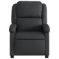 vidaXL Sillón reclinable de masaje eléctrico cuero auténtico negro vidaXL Sillón reclinable de masaje eléctrico cuero auténtico negro
