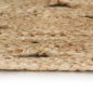 vidaXL Alfombra hecha a mano de yute trenzado 150 cm vidaXL Alfombra hecha a mano de yute trenzado 150 cm
