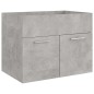 vidaXL Mueble con lavabo madera de ingeniería gris hormigón vidaXL Mueble con lavabo madera de ingeniería gris hormigón