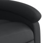 vidaXL Sillón reclinable de masaje elevable cuero auténtico negro vidaXL Sillón reclinable de masaje elevable cuero auténtico negro