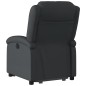 vidaXL Sillón reclinable eléctrico elevable cuero auténtico negro