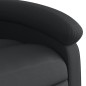 vidaXL Sillón reclinable eléctrico elevable cuero auténtico negro