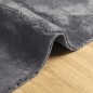 vidaXL Alfombra de pelo corto suave lavable HUARTE antracita 120x120cm vidaXL Alfombra de pelo corto suave lavable HUARTE antracita 120x120cm