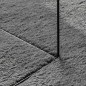vidaXL Alfombra de pelo corto suave lavable HUARTE antracita 120x120cm vidaXL Alfombra de pelo corto suave lavable HUARTE antracita 120x120cm
