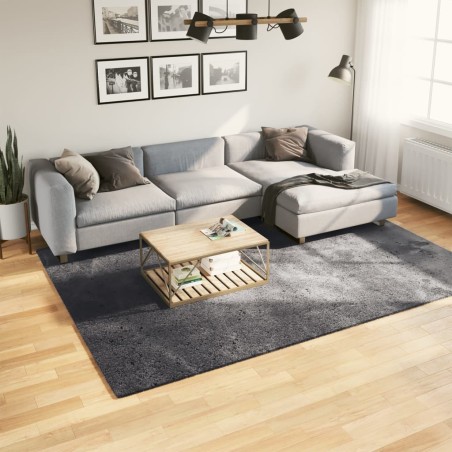 vidaXL Alfombra de pelo corto suave lavable HUARTE antracita 200x280cm