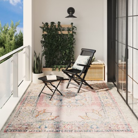 vidaXL Alfombra de interior/exterior diseño vintage ARBIZU 200x280 cm