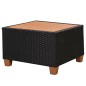 vidaXL Muebles de jardín 4 piezas con cojines ratán sintético negro vidaXL Muebles de jardín 4 piezas con cojines ratán sintético negro