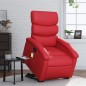 vidaXL Sillón reclinable de masaje de pie cuero artificial rojo vidaXL Sillón reclinable de masaje de pie cuero artificial rojo