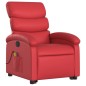 vidaXL Sillón reclinable de masaje de pie cuero artificial rojo vidaXL Sillón reclinable de masaje de pie cuero artificial rojo