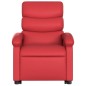 vidaXL Sillón reclinable de masaje de pie cuero artificial rojo vidaXL Sillón reclinable de masaje de pie cuero artificial rojo