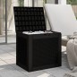 vidaXL Caja de almacenaje de jardín polipropileno negra 55,5x43x53 cm vidaXL Caja de almacenaje de jardín polipropileno negra 55,5x43x53 cm