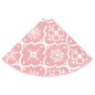 vidaXL Falda del árbol de Navidad de lujo con calcetín tela rosa 122cm vidaXL Falda del árbol de Navidad de lujo con calcetín tela rosa 122cm