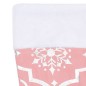 vidaXL Falda del árbol de Navidad de lujo con calcetín tela rosa 122cm vidaXL Falda del árbol de Navidad de lujo con calcetín tela rosa 122cm