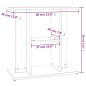 vidaXL Soporte para acuario madera ingeniería roble ahumado 60x30x60cm vidaXL Soporte para acuario madera ingeniería roble ahumado 60x30x60cm