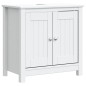 vidaXL Mueble de lavabo baño BERG madera maciza pino blanco 60x34x59cm vidaXL Mueble de lavabo baño BERG madera maciza pino blanco 60x34x59cm