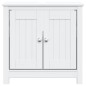 vidaXL Mueble de lavabo baño BERG madera maciza pino blanco 60x34x59cm vidaXL Mueble de lavabo baño BERG madera maciza pino blanco 60x34x59cm