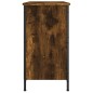 vidaXL Mueble de TV madera de ingeniería roble ahumado 100x35x65 cm