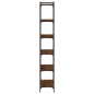 vidaXL Librería 6 estantes madera ingeniería roble marrón 80x30x188 cm vidaXL Librería 6 estantes madera ingeniería roble marrón 80x30x188 cm