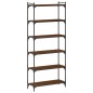 vidaXL Librería 6 estantes madera ingeniería roble marrón 80x30x188 cm vidaXL Librería 6 estantes madera ingeniería roble marrón 80x30x188 cm