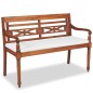 vidaXL Set de muebles de jardín 4 pzas y cojines madera maciza de teca vidaXL Set de muebles de jardín 4 pzas y cojines madera maciza de teca