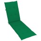 vidaXL Tumbona de jardín con reposapiés y cojín madera maciza acacia vidaXL Tumbona de jardín con reposapiés y cojín madera maciza acacia