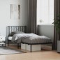 vidaXL Estructura de cama con cabecero metal negro 90x190 cm vidaXL Estructura de cama con cabecero metal negro 90x190 cm