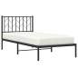 vidaXL Estructura de cama con cabecero metal negro 90x190 cm vidaXL Estructura de cama con cabecero metal negro 90x190 cm