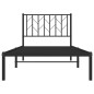 vidaXL Estructura de cama con cabecero metal negro 90x190 cm vidaXL Estructura de cama con cabecero metal negro 90x190 cm