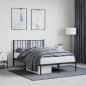 vidaXL Estructura de cama con cabecero metal negro 120x190 cm vidaXL Estructura de cama con cabecero metal negro 120x190 cm