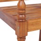 vidaXL Set de muebles de jardín 4 pzas y cojines madera maciza de teca vidaXL Set de muebles de jardín 4 pzas y cojines madera maciza de teca