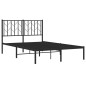 vidaXL Estructura de cama con cabecero metal negro 120x190 cm vidaXL Estructura de cama con cabecero metal negro 120x190 cm
