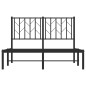vidaXL Estructura de cama con cabecero metal negro 120x190 cm vidaXL Estructura de cama con cabecero metal negro 120x190 cm