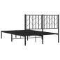 vidaXL Estructura de cama con cabecero metal negro 120x190 cm vidaXL Estructura de cama con cabecero metal negro 120x190 cm