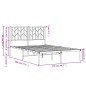 vidaXL Estructura de cama con cabecero metal negro 120x190 cm vidaXL Estructura de cama con cabecero metal negro 120x190 cm