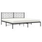 vidaXL Estructura de cama con cabecero metal negro 193x203 cm vidaXL Estructura de cama con cabecero metal negro 193x203 cm