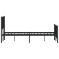 vidaXL Estructura de cama cabecero y pie de cama metal negro 140x190cm vidaXL Estructura de cama cabecero y pie de cama metal negro 140x190cm