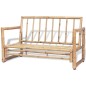 vidaXL Set de muebles de jardín 4 piezas y cojines bambú vidaXL Set de muebles de jardín 4 piezas y cojines bambú