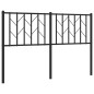 vidaXL Cabecero de metal negro 135 cm vidaXL Cabecero de metal negro 135 cm