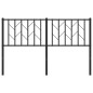 vidaXL Cabecero de metal negro 135 cm vidaXL Cabecero de metal negro 135 cm