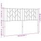 vidaXL Cabecero de metal negro 135 cm vidaXL Cabecero de metal negro 135 cm