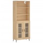 vidaXL Aparador alto madera contrachapada color roble 69,5x34x180 cm vidaXL Aparador alto madera contrachapada color roble 69,5x34x180 cm