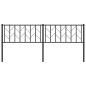 vidaXL Cabecero de metal negro 193 cm vidaXL Cabecero de metal negro 193 cm