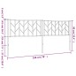 vidaXL Cabecero de metal negro 193 cm vidaXL Cabecero de metal negro 193 cm