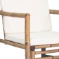 vidaXL Set de muebles de jardín 4 piezas y cojines bambú vidaXL Set de muebles de jardín 4 piezas y cojines bambú