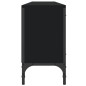 vidaXL Mueble de TV con cajón madera de ingeniería negro 200x25x44 cm vidaXL Mueble de TV con cajón madera de ingeniería negro 200x25x44 cm