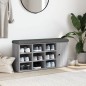 vidaXL Banco zapatero madera de ingeniería gris Sonoma 102x32x50 cm vidaXL Banco zapatero madera de ingeniería gris Sonoma 102x32x50 cm