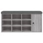 vidaXL Banco zapatero madera de ingeniería gris Sonoma 102x32x50 cm vidaXL Banco zapatero madera de ingeniería gris Sonoma 102x32x50 cm