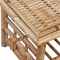 vidaXL Set de muebles de jardín 4 piezas y cojines bambú vidaXL Set de muebles de jardín 4 piezas y cojines bambú